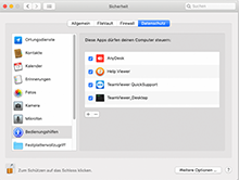 Mac Zugriffsrechte konfigurieren