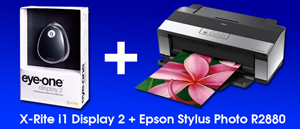 EPSON Stylus Photo R2880 + Eye-One Display 2