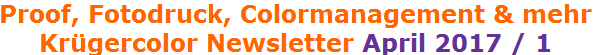 Spezialpreise fr NEC Spectraview Reference - Seminar zu FOGRA51/52 - Krgercolor Newsletter Mrz 2016 /2